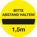 Aufkleber Abstand halten - klein