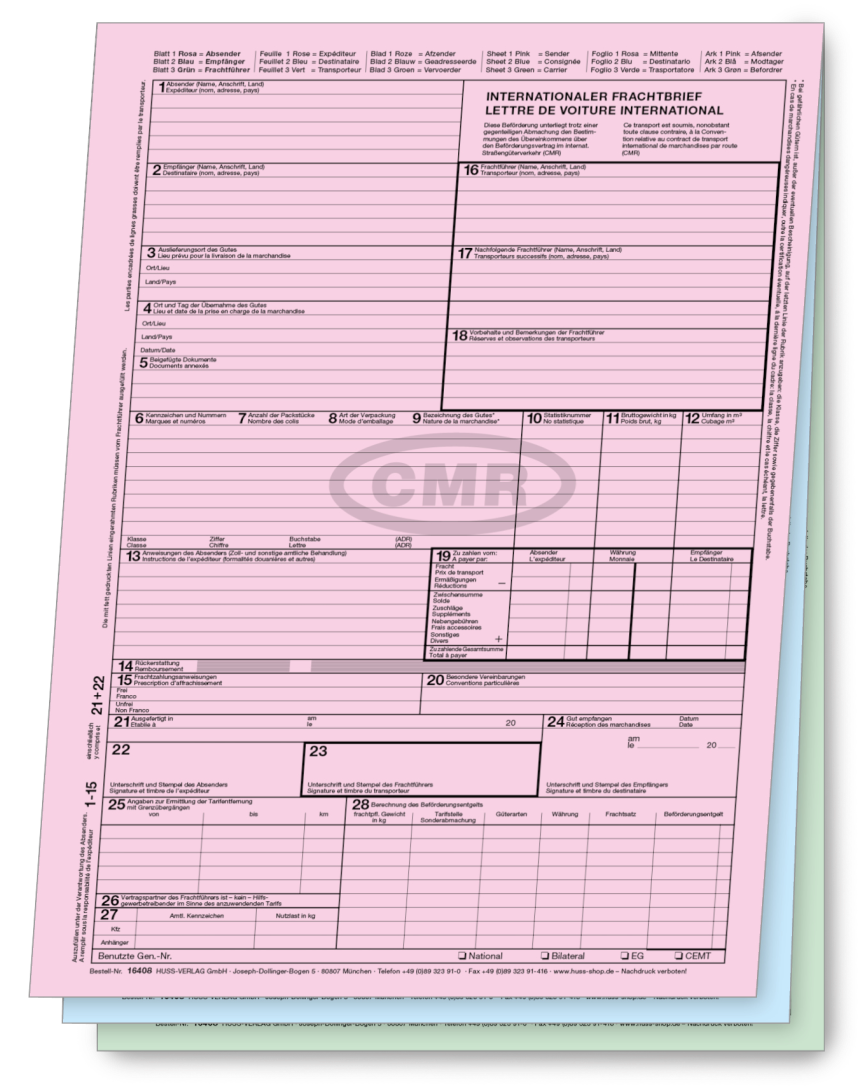 CMR-Frachtbrief