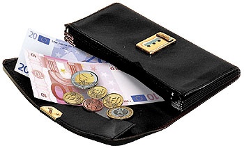 Geldtasche schwarz